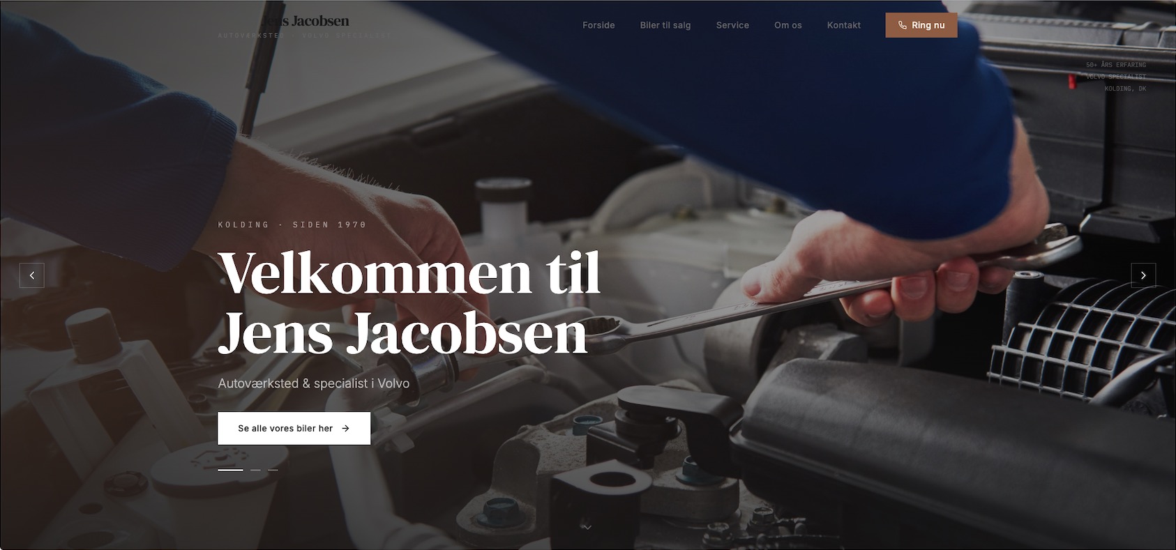 Jens Jacobsen – Webløsning case